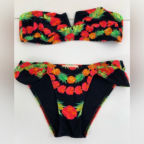 Mara Hoffman Floral Bikini 2 pic.Size Top L Botton M .Pre-Owned.Good Conditions - Picture 9 of 10